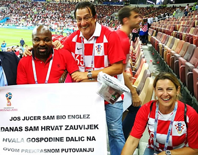 Damir i Snježana Mišković na moskovskom stadionu