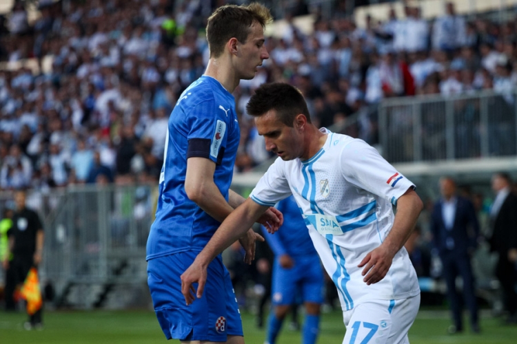 Marko Lešković (Dinamo) i Mario Gavranović (Rijeka)