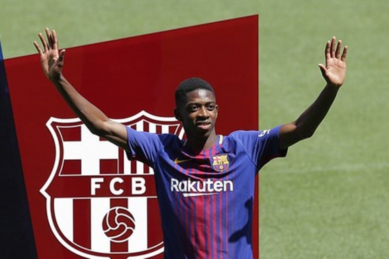 Dembele na Camp Nou