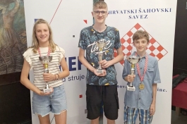 Lara Zagorac i Ivan Ivančić državni prvaci u šahu, Vid Krešić viceprvak