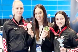 Ema Sgardelli, Lea Vukoja, Boran Berak i Zvonimir Živković na ekipnom SP prvenstvu