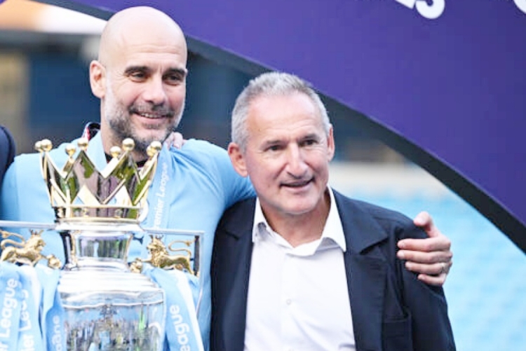 Pep Guardiola i Txiki Begiristain