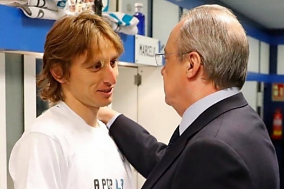 Luka Modrić i Florentino Perez