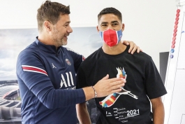 Maurizio Pochettino i Achraf Hakimi zajedno u PSG-u