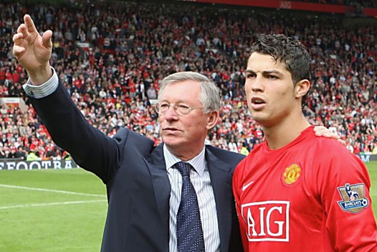 Alex Ferguson i Cristiano Ronaldo