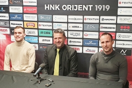 Edin Fatić, Marinko Koljanin i Fausto Budicin na presici prije utakmice protiv BSK-a