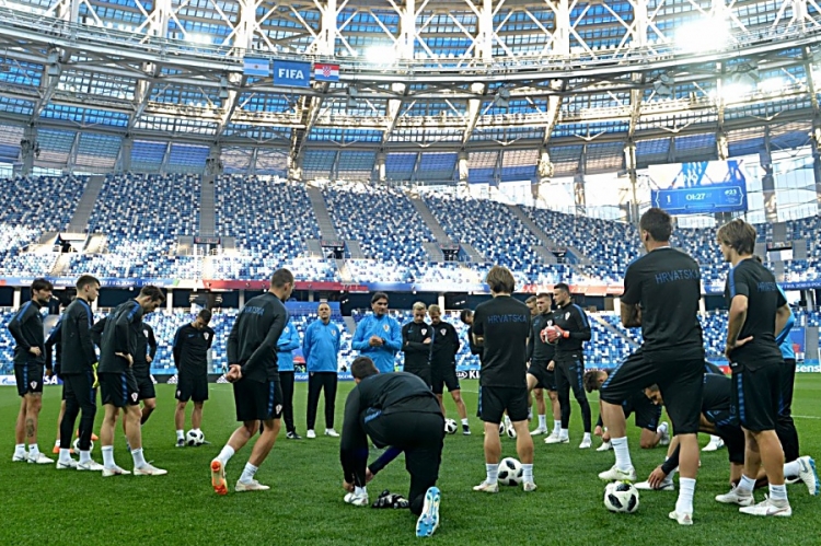 Trening na stadionu u Nižnjom Novgorodu