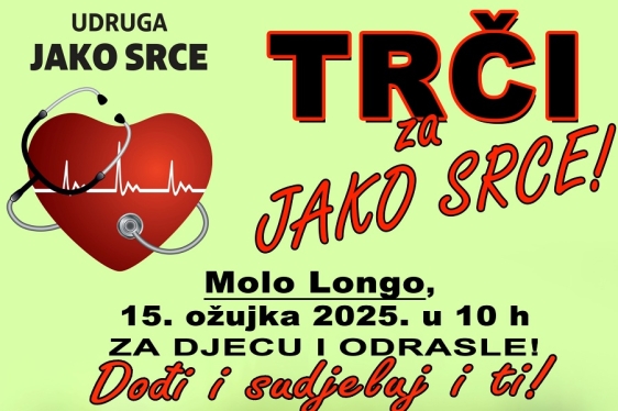 Trči za jako srce, zdravstveno-humanitarnu manifestacija na Molo longu