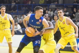 Košarkaši Kvarnera doživjeli poraz od Dubrave u neizvjesnoj završnici utakmice