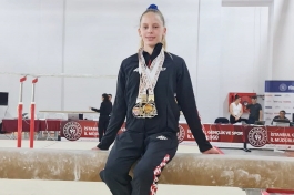Mila Prpić osvojila dva zlata i tri srebra na prvenstvu Balkana u gimnastici
