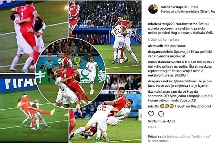 Krstajićev instagram