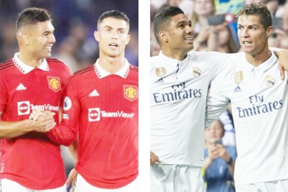 Casemiro i Cristiano Ronaldo uskoro treći put u istim dresovima