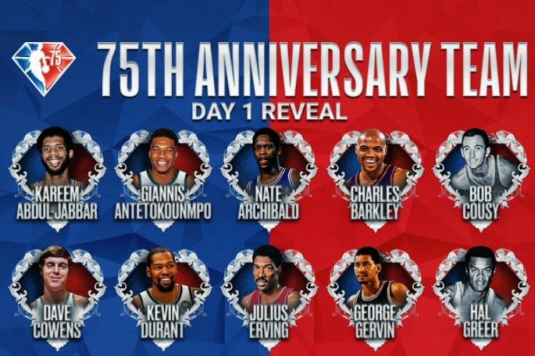 NBA povom jubileja izabrala 75 najboljih igrača svih vremena