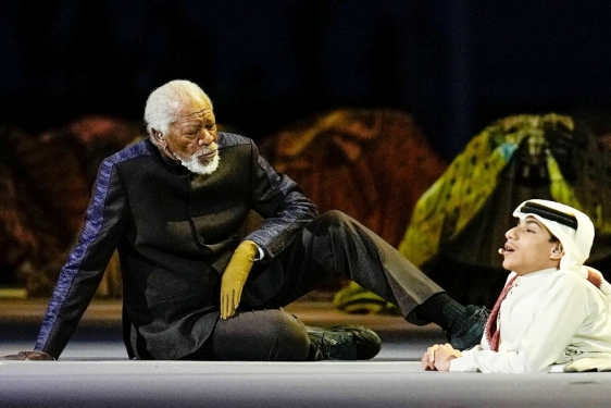 Morgan Freeman i Ghanim Al Muftaha