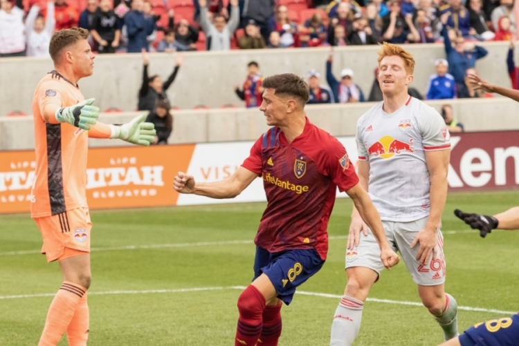 Damir Kreilach slavi pogodak protiv New York Red Bulla