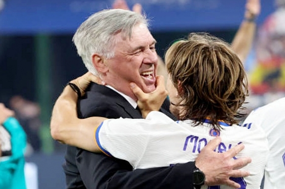 Carlo Ancelotti i Luka Modrić