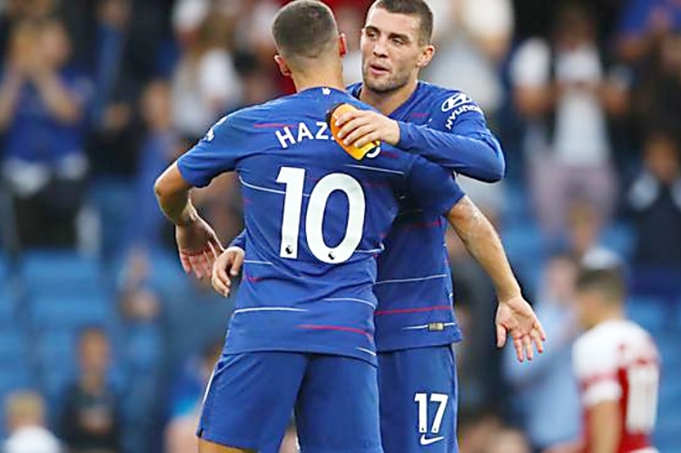 Eden Hazard i Mateo Kovačić