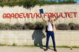 Edin Fatić obranio diplomski rad na Građevinskom fakultetu
