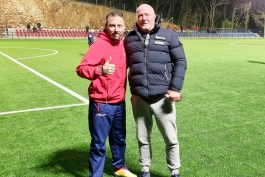 Admir Vladavić i predsjednik Pomorca 1921 Mario Sintić