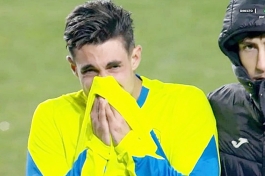 Álex Sancris u suzama nakon što ga je trener Getafea izvadio iz igre