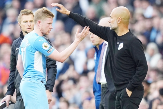 Kevin de Bruyne i Pep Guardiola