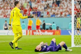 Wojciech Szczesny i Leo Messi