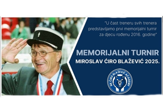 Memorijalni nogometni turnir Miroslav Ćiro Blažević, sudjeluju Rijeka, Dinamo, Hajduk