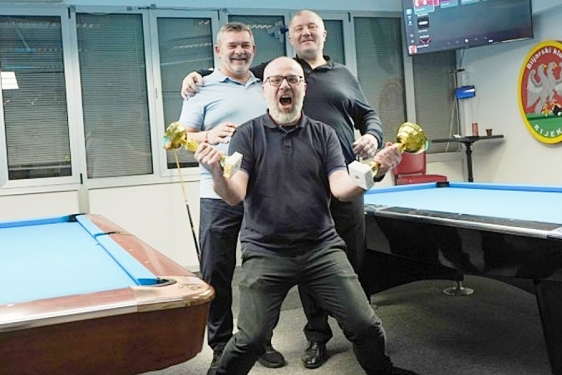 Siniša Lencović pobjednik prvoga turnira Druge biljarske lige - Zapad