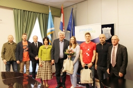 Župan Zlatko Komadina održao prijem za Leonu Popović i Matiju Legovića