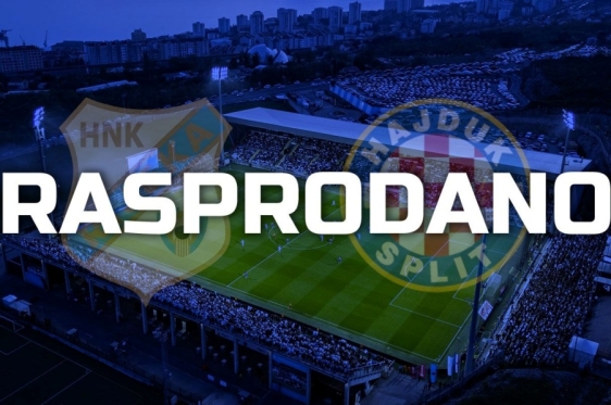 Dva dana prije Jadranskog derbija nema više ulaznica prvi put uoči jedne utakmice ove sezone