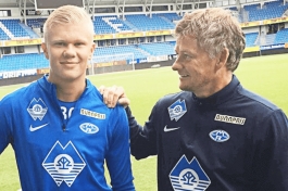 Erling Haaland i Ole Gunnar Solskjaer