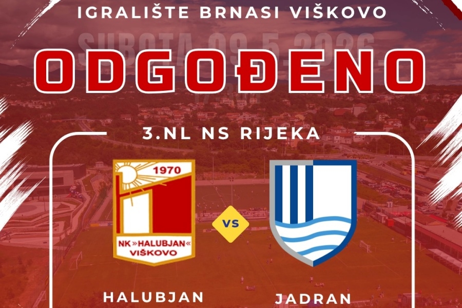 Odgođena utakmica između Halubjana i Jadran Poreča