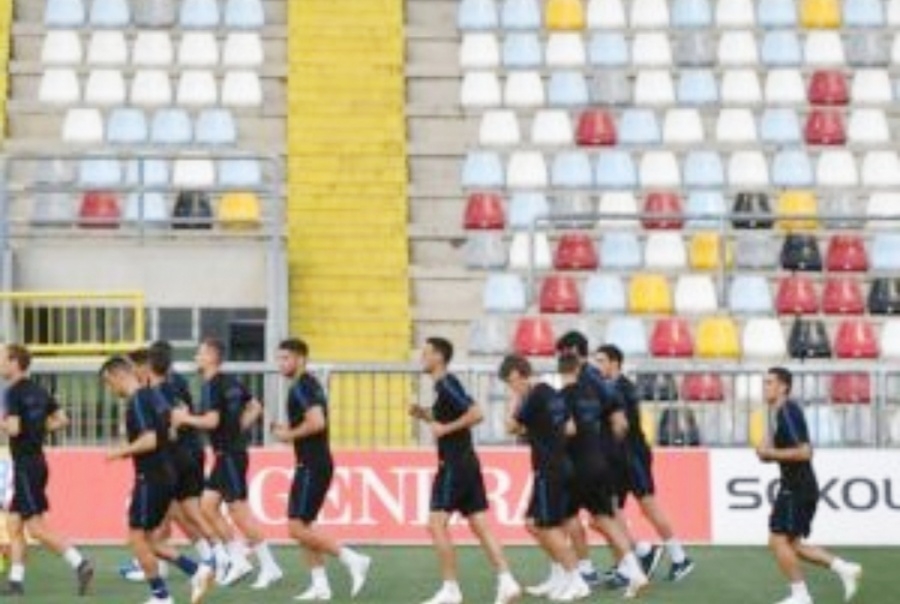 Hrvatska reprezentacija na Rujevici igra kvalifikacijsku utakmicu protiv Farskih otoka