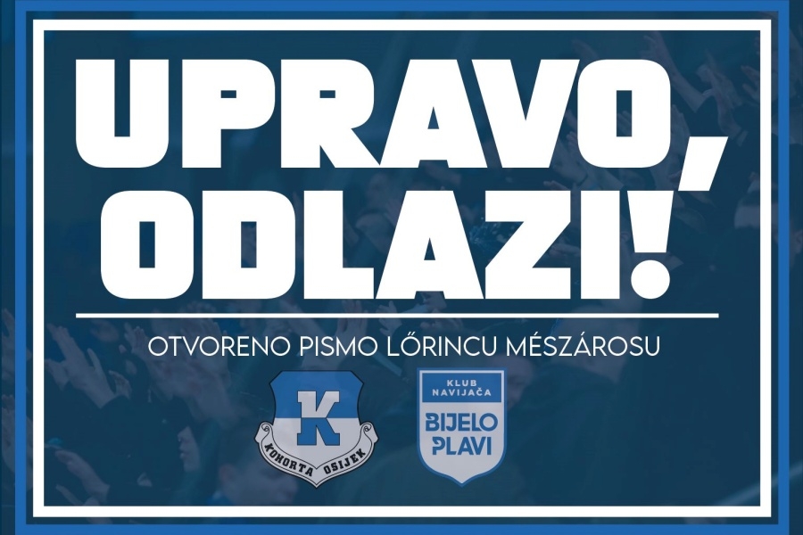 KN Kohorta objavio otvoreno pismo vlasniku osječkog kluba