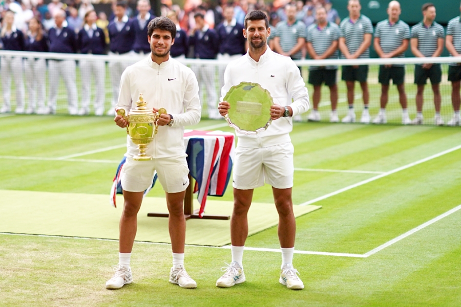 Novak Đoković i Carlos Alcaraz igraju u finalu Wimbledona