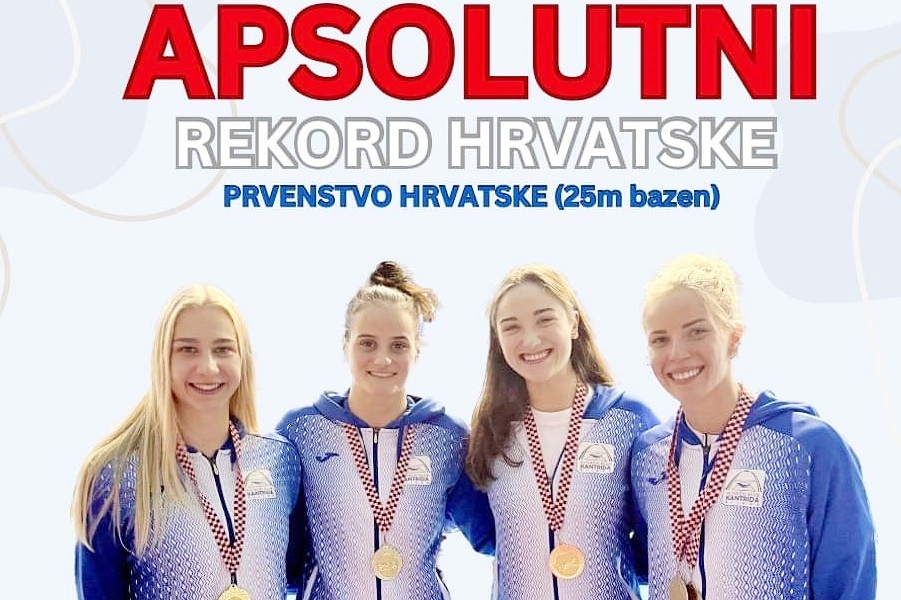 PH: Plivačice Kantride postavile novi državni rekord u štafeti 4x50m mješovito
