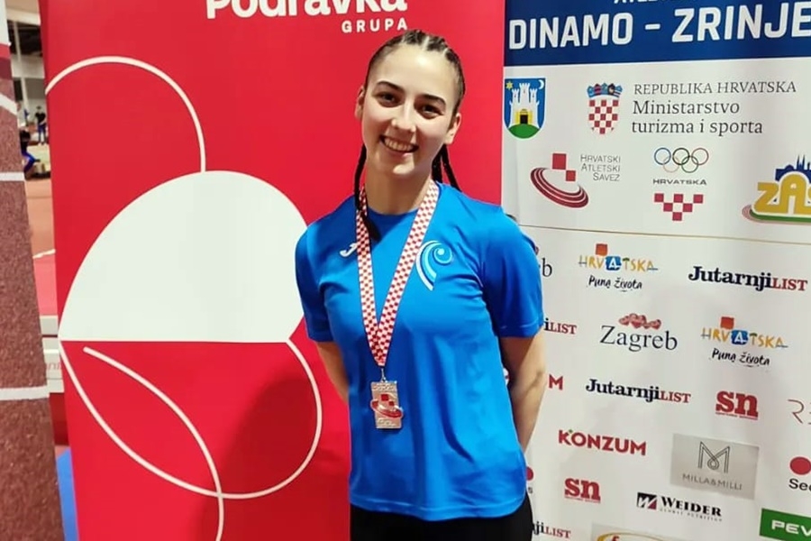 Nicole Milić viceprvakinja Hrvatske na 400 metara na seniorskom dvoranskom prvenstvu