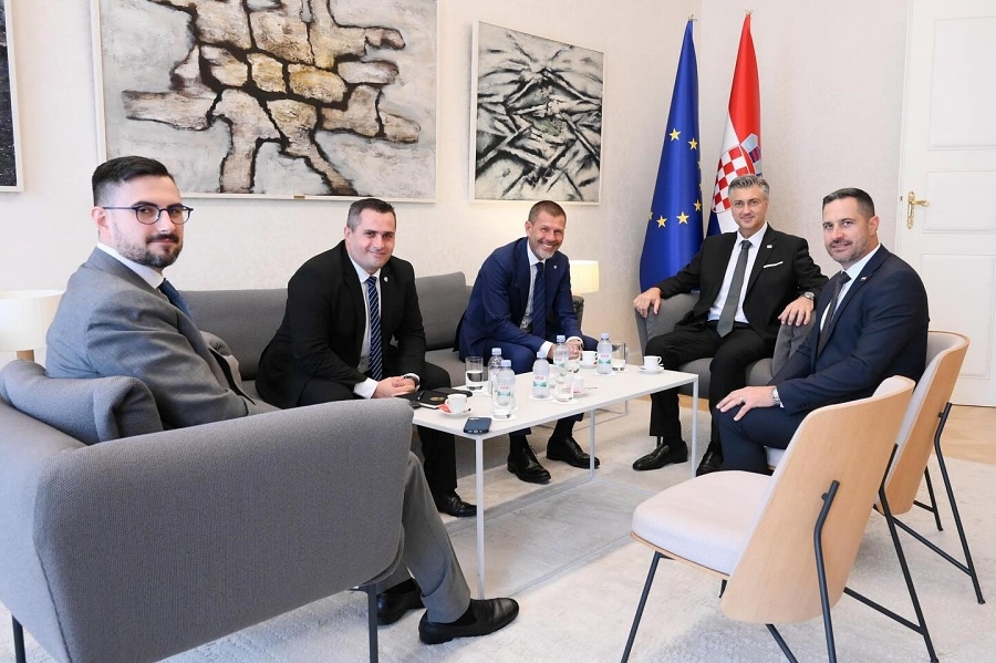 Andrej Plenković primio delegaciju Dinama na čelu sa Zvonimirom Bobanom