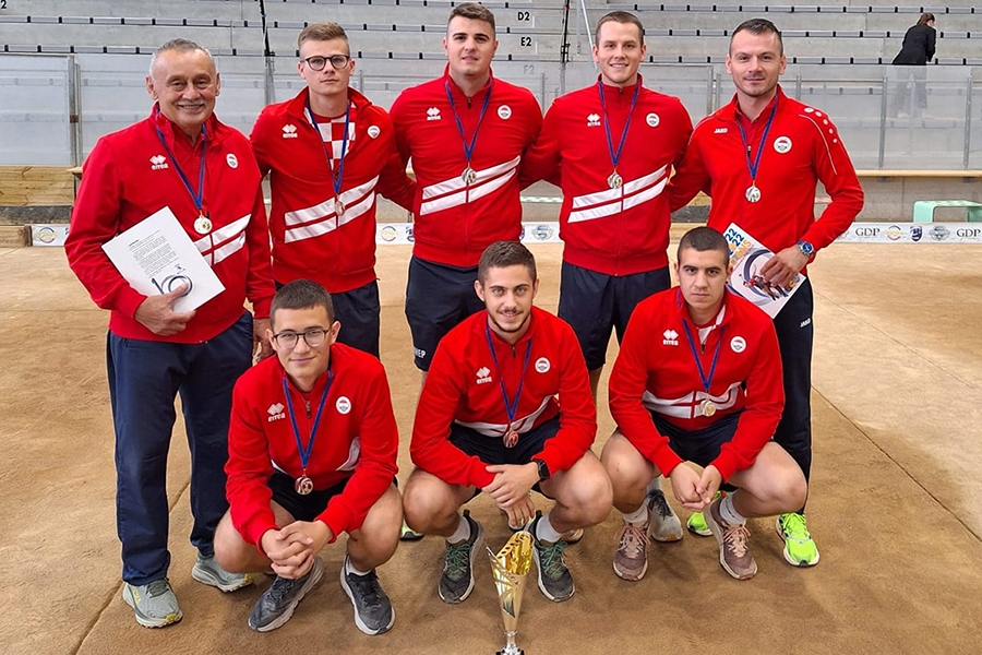 Pomlađena hrvatska boćarska U-23 reprezentacija treća u Francuskoj